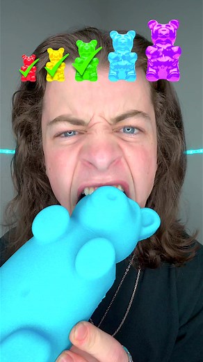 Giant Rainbow Gummy Bears - Fun Gummy Bear Sizes Comparison