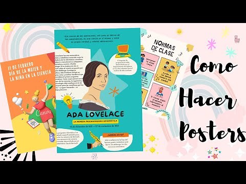 Como hacer POSTER O CARTEL