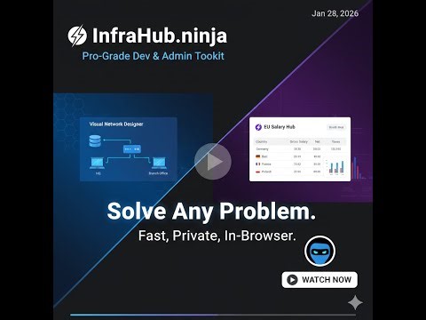 InfraHub - Free Single Purpose Web Tools for IT