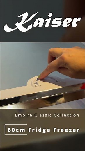 Kaiser Appliances | Empire 60cm Fridge Freezer – Luxury Style in a Compact 60cm Design