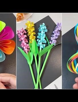 Colorful Paper Craft Tutorial | Making Origami with Strips of Paper