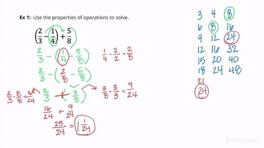 Applying Properties of Operations to Add & Subtract Rational Numbers | Math | Study.com