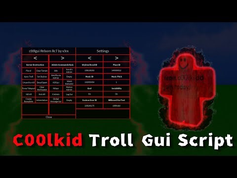 Coolkid Gui Script Showcase - ROBLOX EXPLOITING