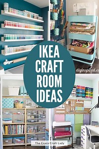 Ikea Craft Rooms - Organizing Inspiration using Ikea Favorites