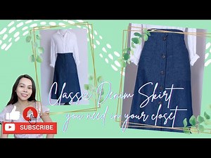 Handmade Midi Skirt Tutorial | Denim Skirt DIY