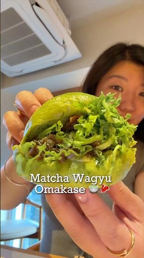 Matcha Wagyu Omakase in Tokyo 🍵🥩