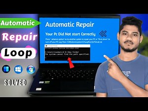 Solved Automatic REPAIR Loop PC 2024 | Fix Automatic Repair Couldn't Repair Your PC Windows 7/10/11