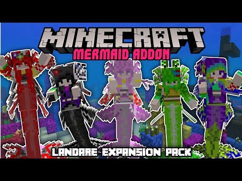 Mythology Addon Minecraft Bedrock 1.18 || The Mermaids - Landare Expansion Pack V1 || Mod Showcase
