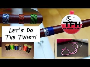 Rod Building: Trim - Twist Two Strings Together (DIY Furled Thread)