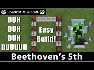 Quick and Easy Minecraft Noteblock Tutorial: Beethoven's 5th Symphony (‘How to' tutorial 2020)