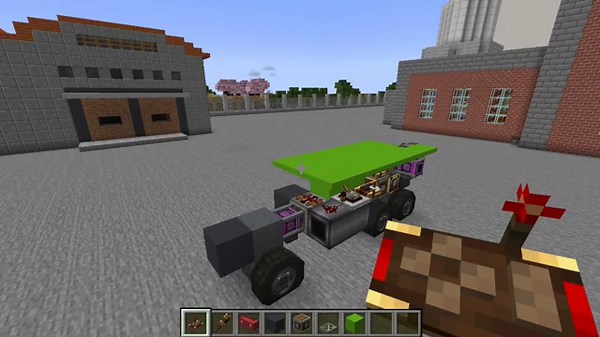 Minecraft : Build Fully Working Dump Truck Using Create Mod and Chisels & Bits | Quick Tutorial