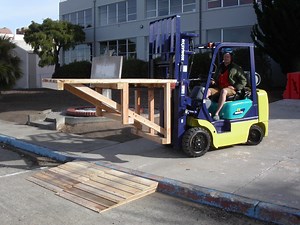Forklift Loading Dock and Curb Ramp