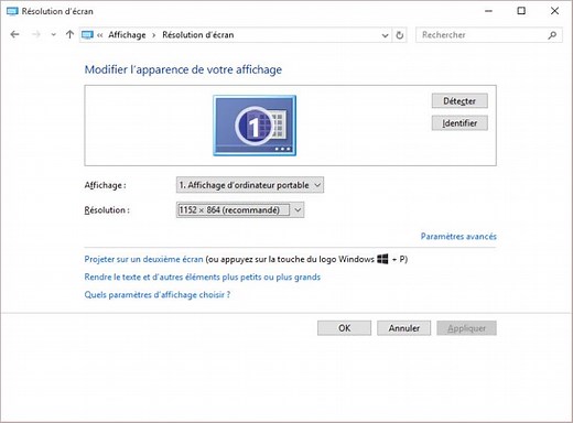 Windows 10 - Modifier la résolution de l'écran - Médiaforma