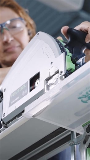 Build faster and get less tear out with Festool's track saw system, whether cutting with or across the grain. | Festool
