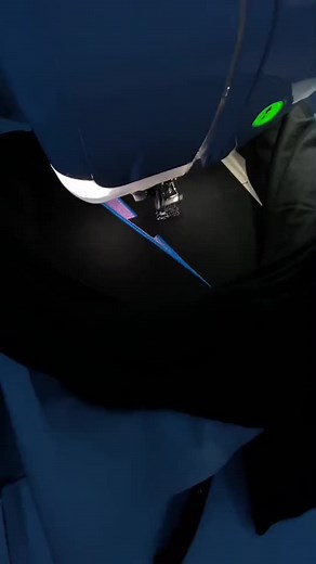 Embroidery Machine in Action: Colorful Designs Process