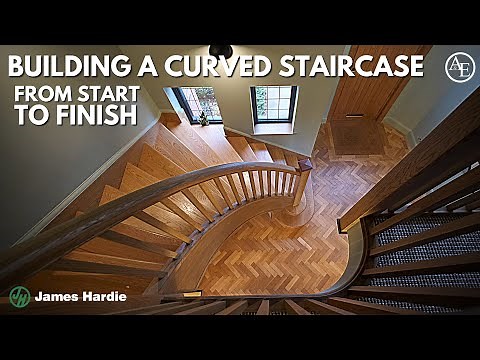 BUILDING A CURVED STAIRCASE (FROM START TO FINISH)