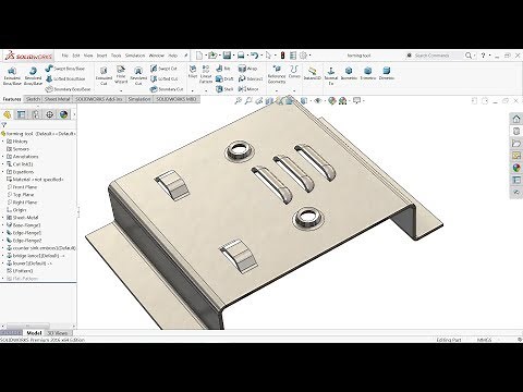 Solidworks tutorial sheet metal forming tool