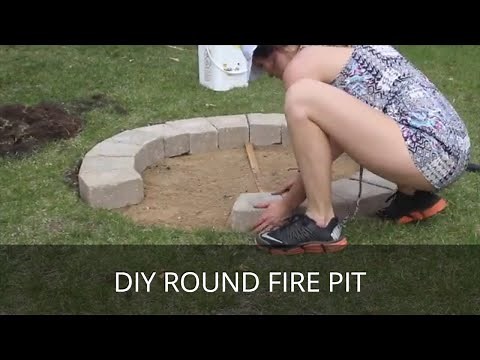 DIY Fire Pit | Backyard Round Firepit | Simple Stone Fire Pit