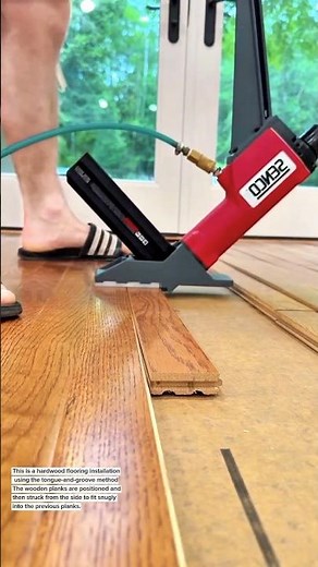 Professional Hardwood Flooring Installation Using a Pneumatic Flooring Nailer | Senco Tool DIY