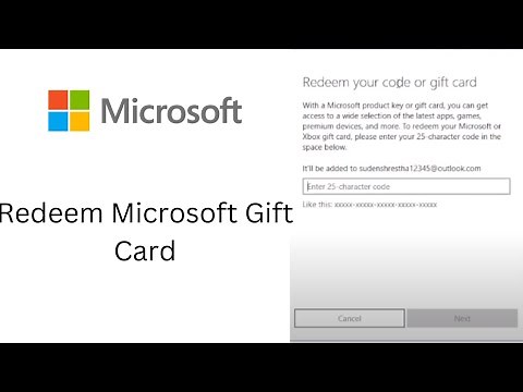 How to Redeem Microsoft Gift Card? Redeem Microsoft Gift Card & Code on Microsoft Store | Microsoft