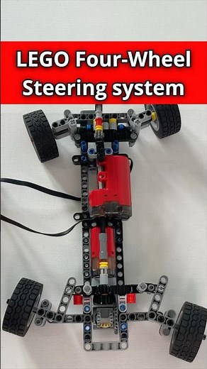 LEGO Four-Wheel Steering RC Car #lego #legotechnic #legocars