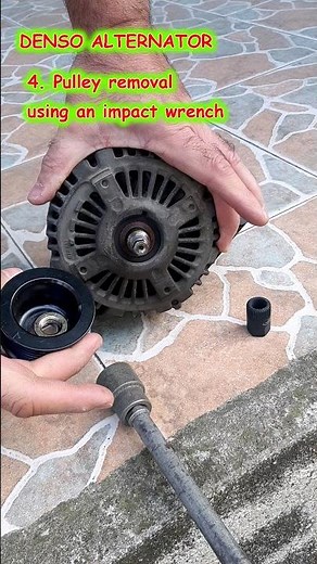 DENSO alternator pulley removal