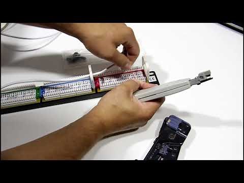 How to install a Patch Panel (cable installation)