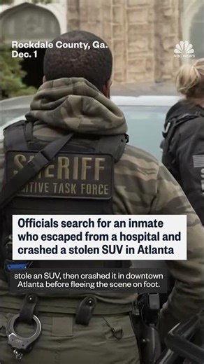 Georgia officials search for escaped inmate