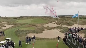 Trump caps his Scottish visit by opening a new golf course in Aberdeen