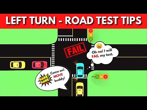 How to TURN LEFT at intersections - USEFUL TIPS inside👍👍!