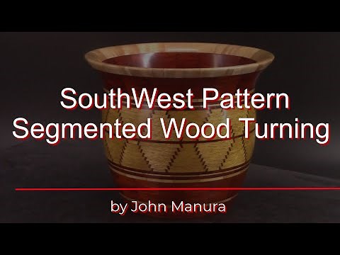 South West Pattern Segmented Wood Turning - 143