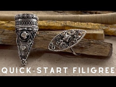 Quick-Start Filigree: Open-Frame Ring with Twisted Wire & Granulation
