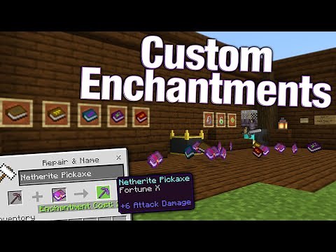 How to Get Custom Enchantments on Minecraft Bedrock Edition!