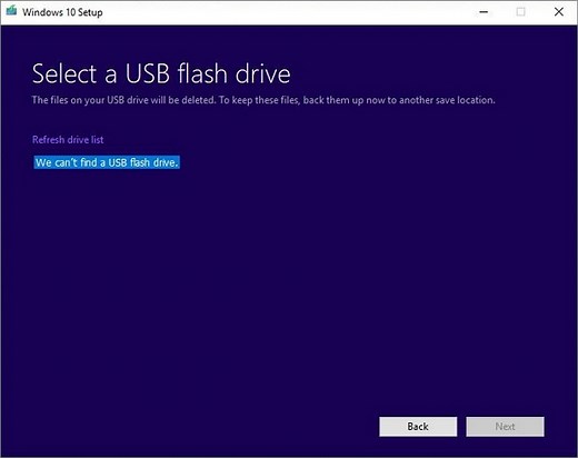 [Fixed] Windows Media Creation Tool Can't Find USB Error: We Can't Find a USB Flash Drive