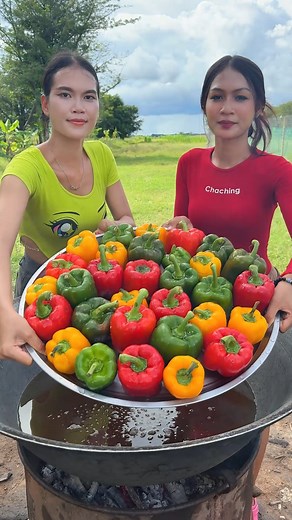 893K views · 9.2K reactions | Chicken crispy with fresh vegetable recipe | Primitive Art | Facebook