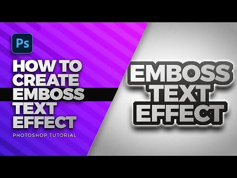 How to create Emboss Text Effect in Photoshop - Easy tutorial