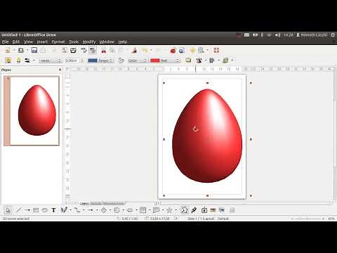 Draw a 3D egg in one minute -- LibreOffice Draw tutorial