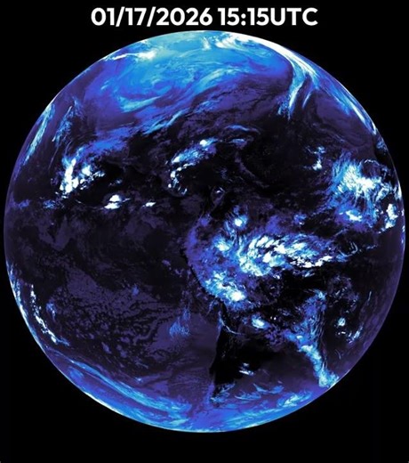 Earth Full Disk 24 Hour Weather | January 17, 2026