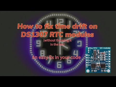 How to fix accuracy on bad DS1307 modules in software - no hammer or new RTC required.