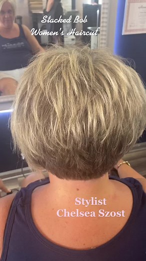 Stacked inverted Bob by Chelsea Szost! | Inverted Bob Haircut