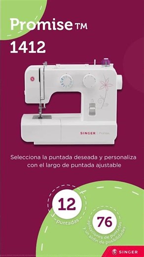 ✨ “DESCUBRE EL ENCANTO DE LA SINGER PROMISE 1412”