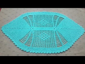 Stunning Crochet Oval Shape Table Runner Pattern Tutorial with Easy Instructions