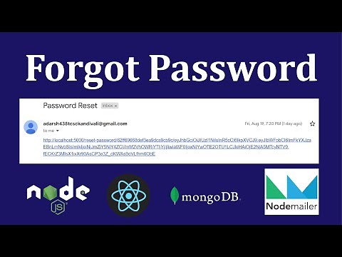 #8 How to do forgot password in React JS by sending mail | Node JS | Reset Password | use nodemailer