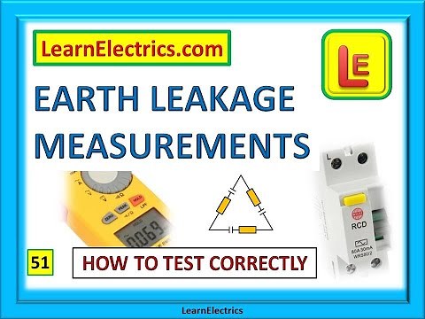 EARTH LEAKAGE MEASUREMENTS