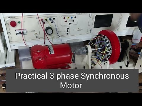 Three phase synchronous Motor working |construction |Practical