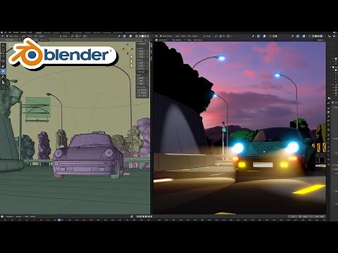 Endless Driving Loop - Blender Tutorial (Geometry Nodes)
