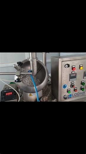 Tablet coating machine in pharmaceutics lab