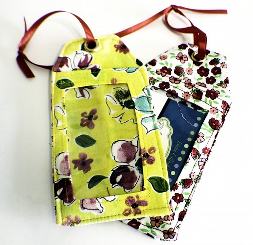 How to Sew DIY Luggage Tags
