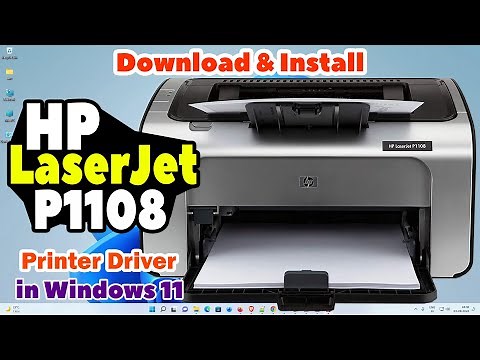 How to Download & Install HP LaserJet P1108 Printer Driver by USB in Windows 11 PC or Laptop
