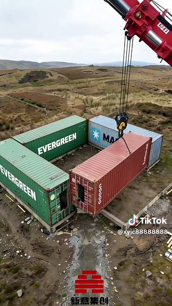 Solar-Powered Container Villa: 210㎡ Mobile Dream Home